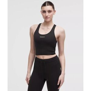 508-Lululemon-Fast and Free Drop-In Pocket Tank Top-Black/Light Ivory